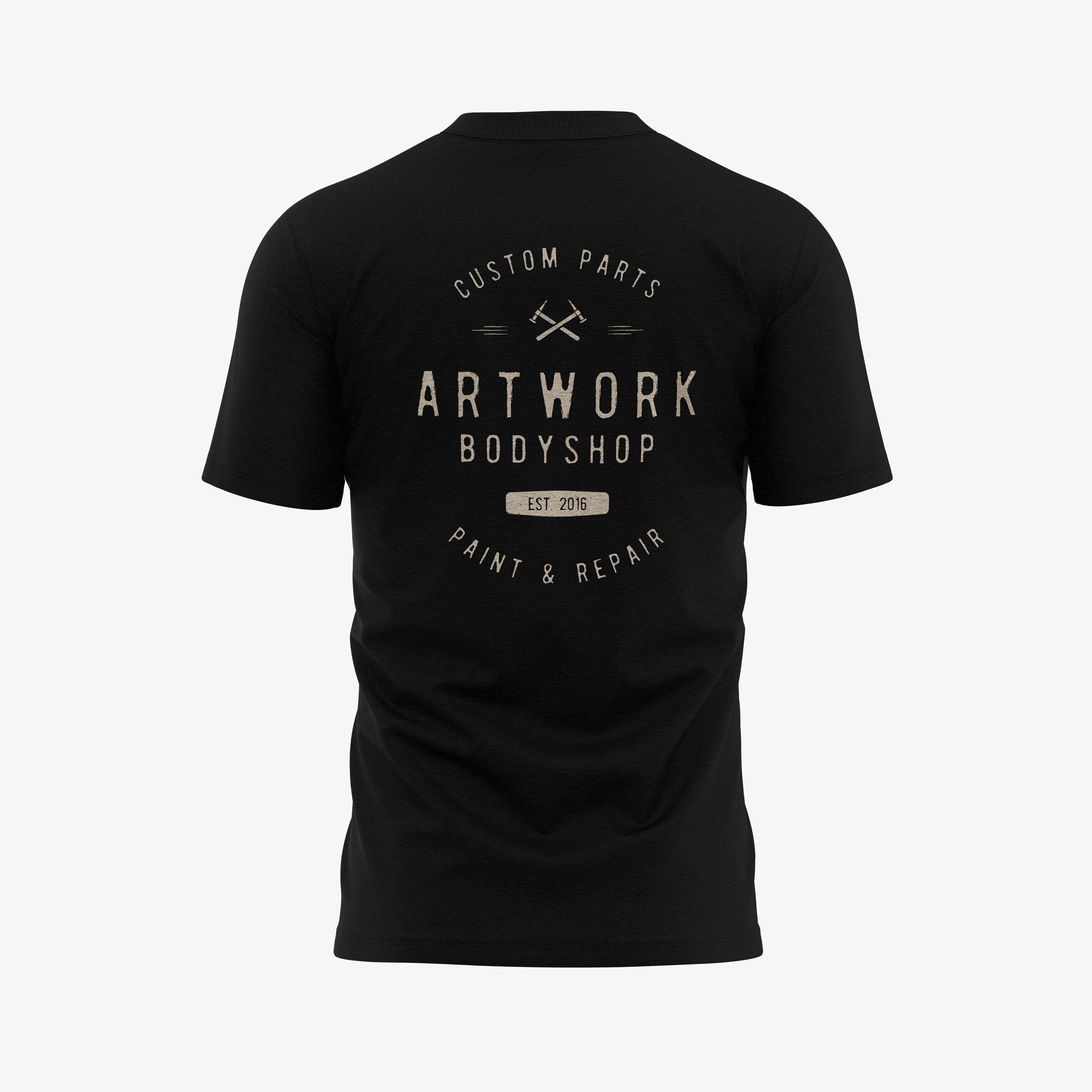 Artwork Vintage Logo Shirt - Black - Artwork Bodyshop