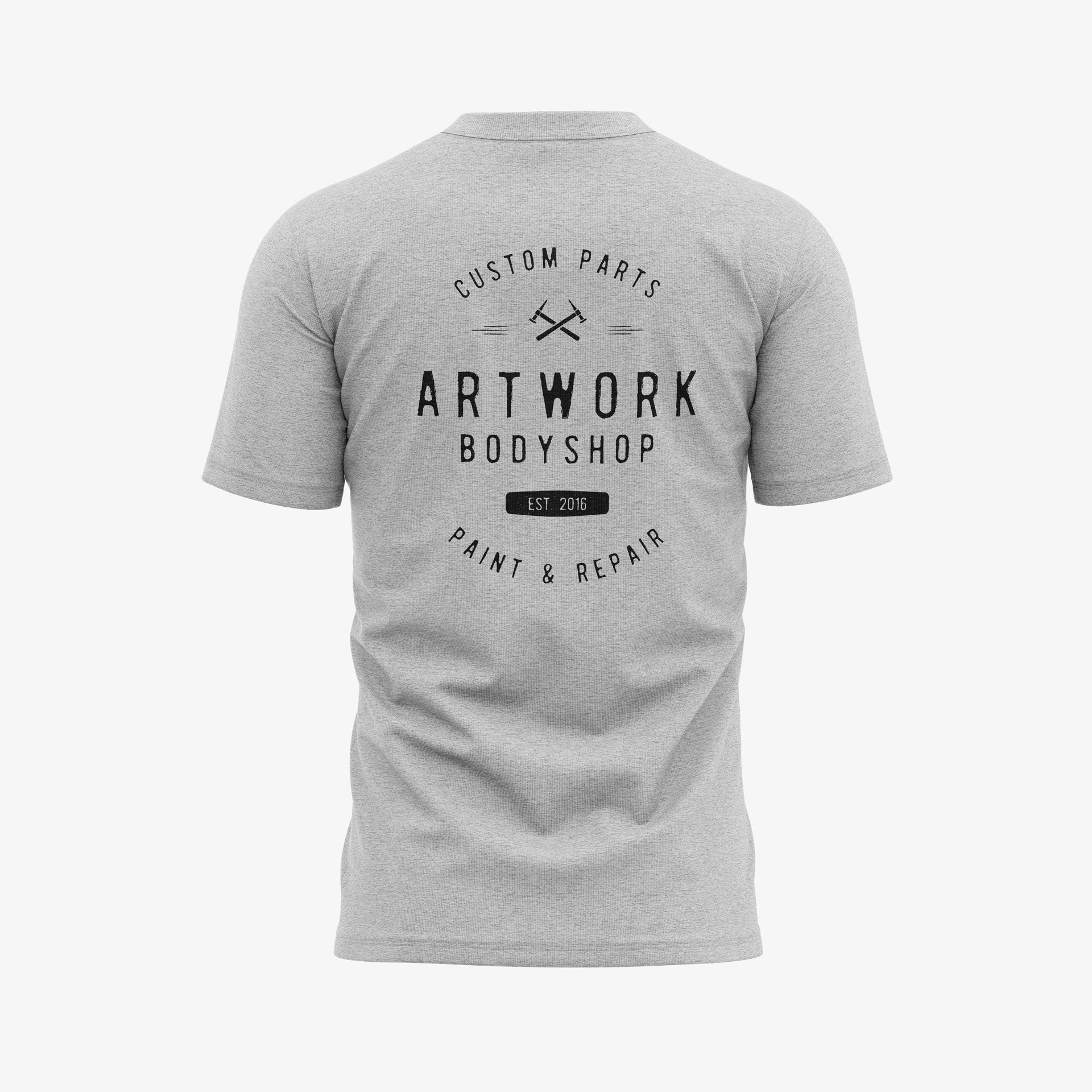 Artwork Vintage Logo Shirt - Grey - Artwork Bodyshop