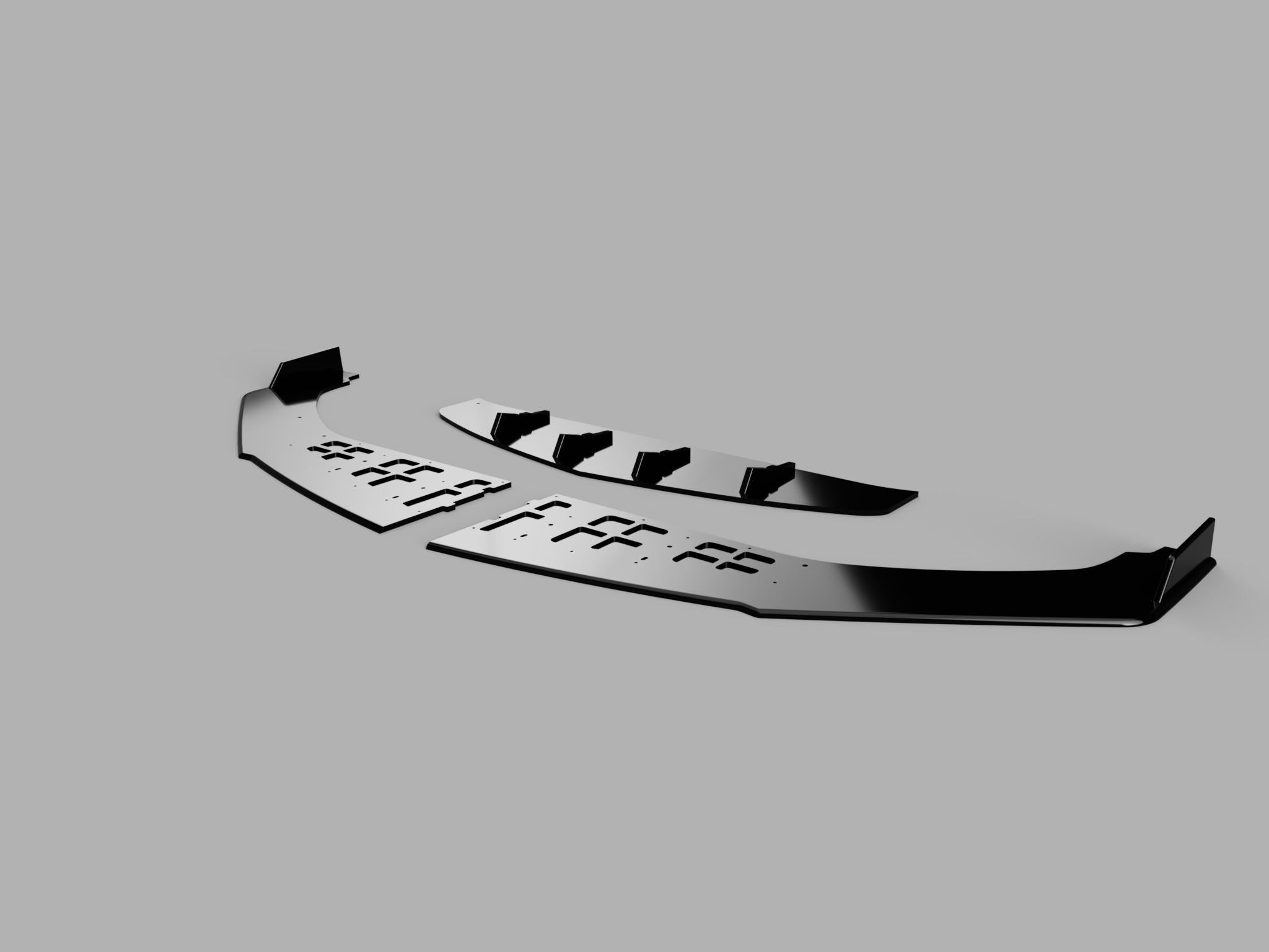 Front Splitter (3 Pcs) - Acura Integra 2023+ - Artwork Bodyshop Inc.