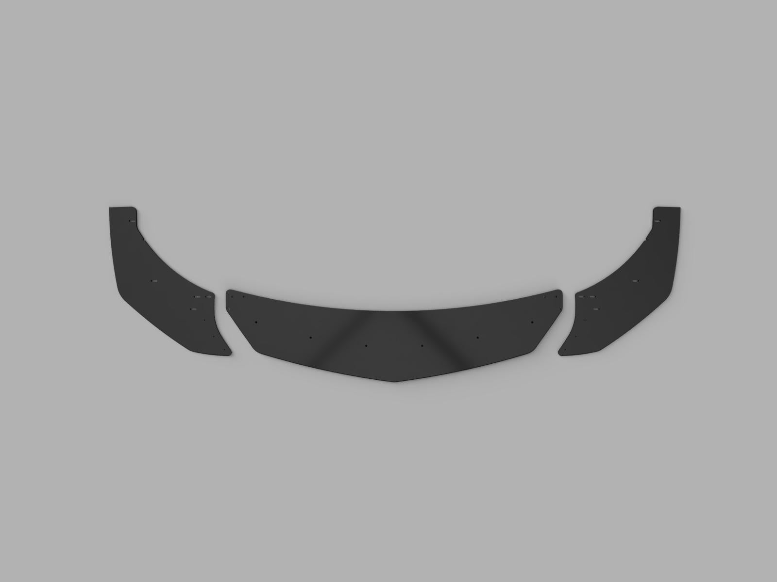 Front Splitter (3 Pcs) - Acura Integra Type S 2024 - Artwork Bodyshop Inc.