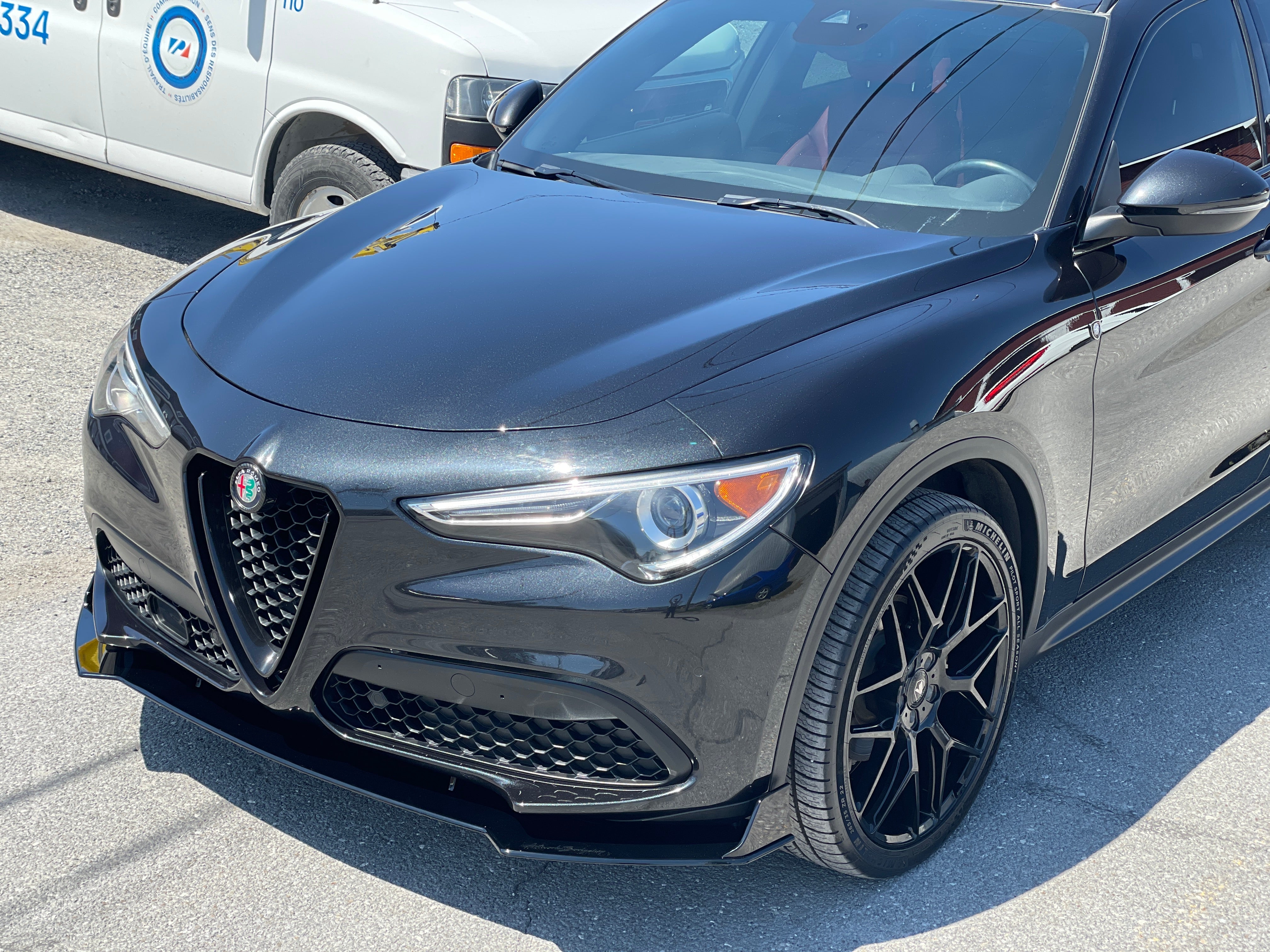 Front Splitter - Alfa Romeo Stelvio 2018-2022 - Artwork Bodyshop Inc.