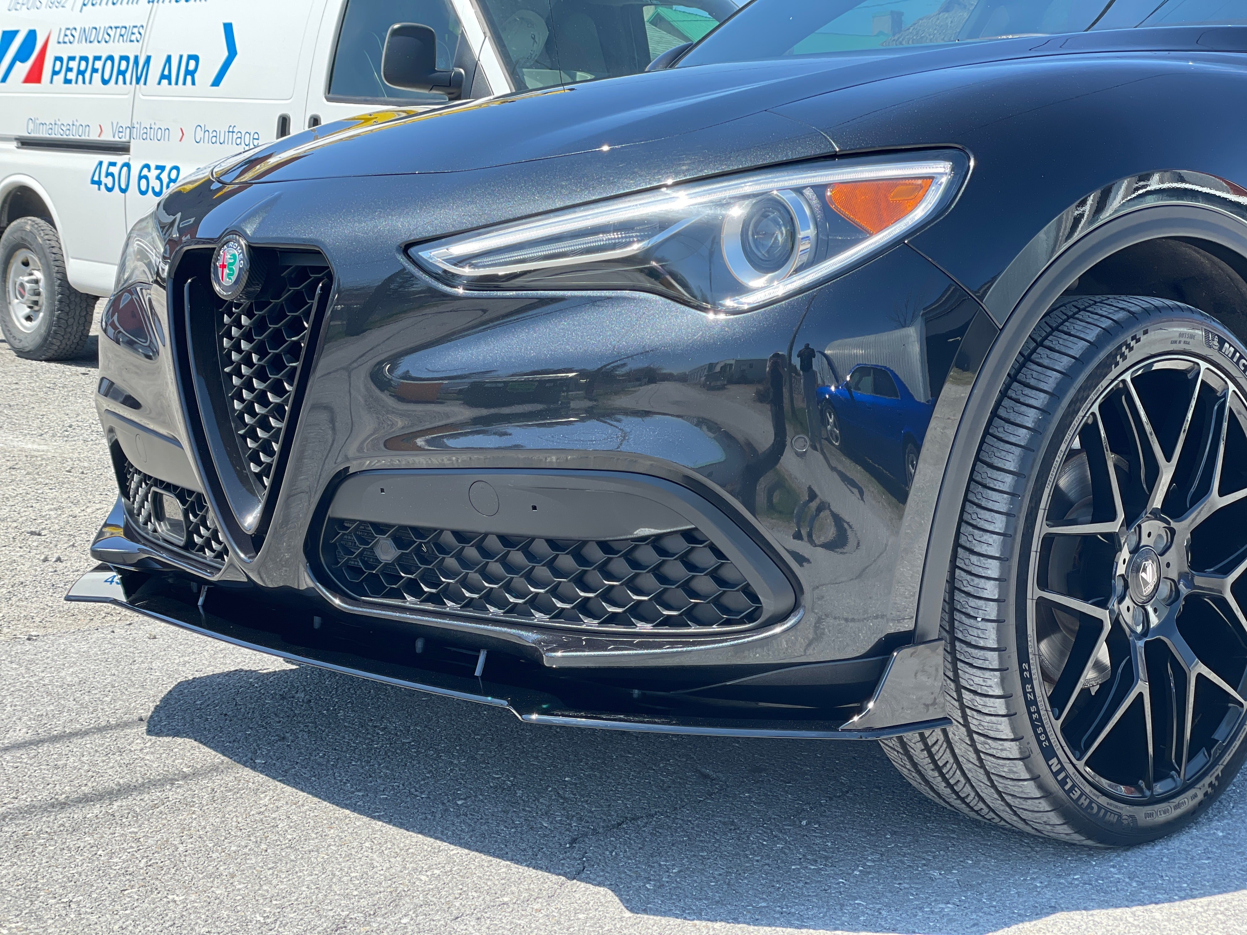 Front Splitter - Alfa Romeo Stelvio 2018-2022 - Artwork Bodyshop Inc.