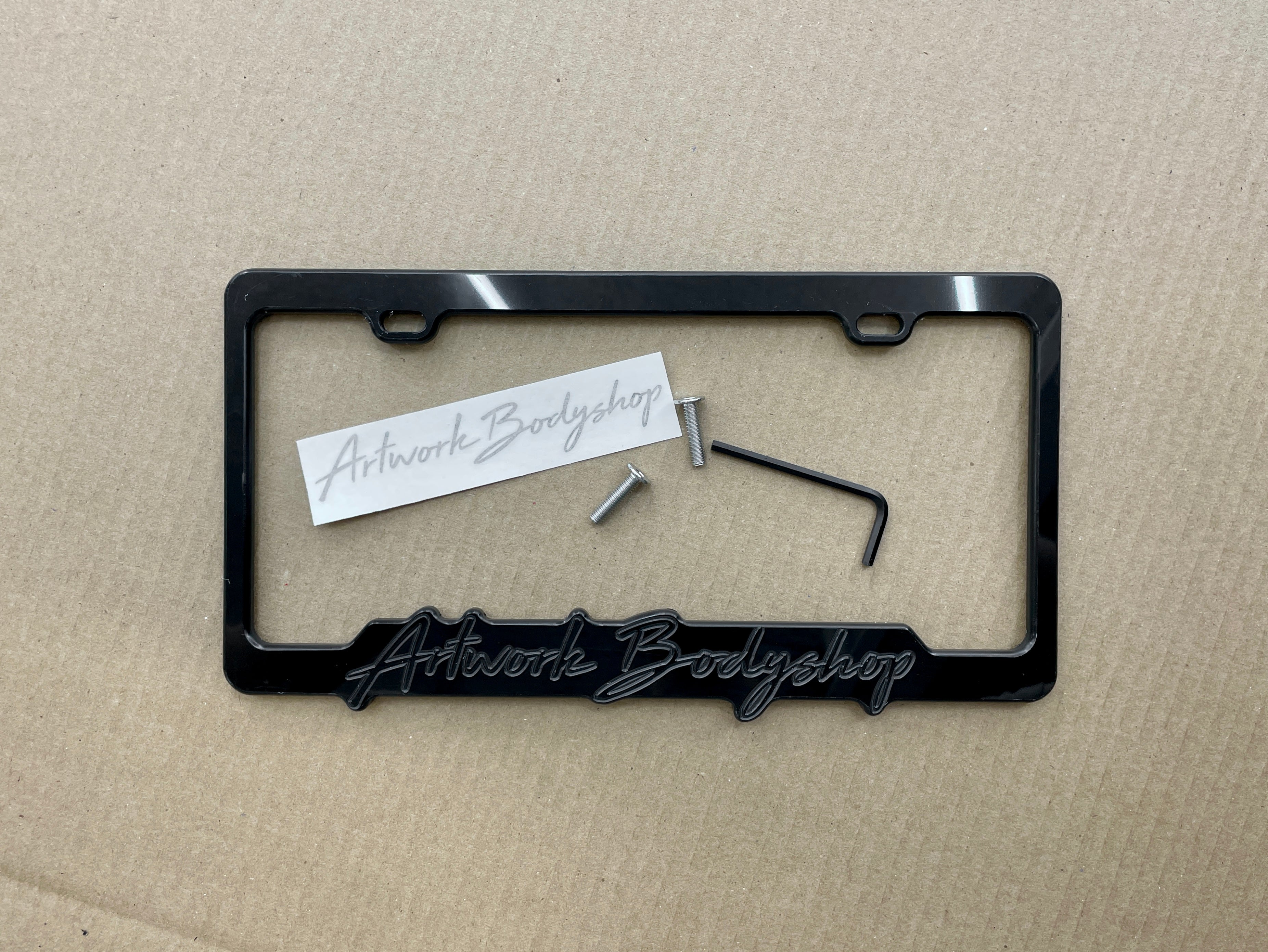 Licence Plate Frame - Artwork Bodyshop - Artwork Bodyshop Inc.