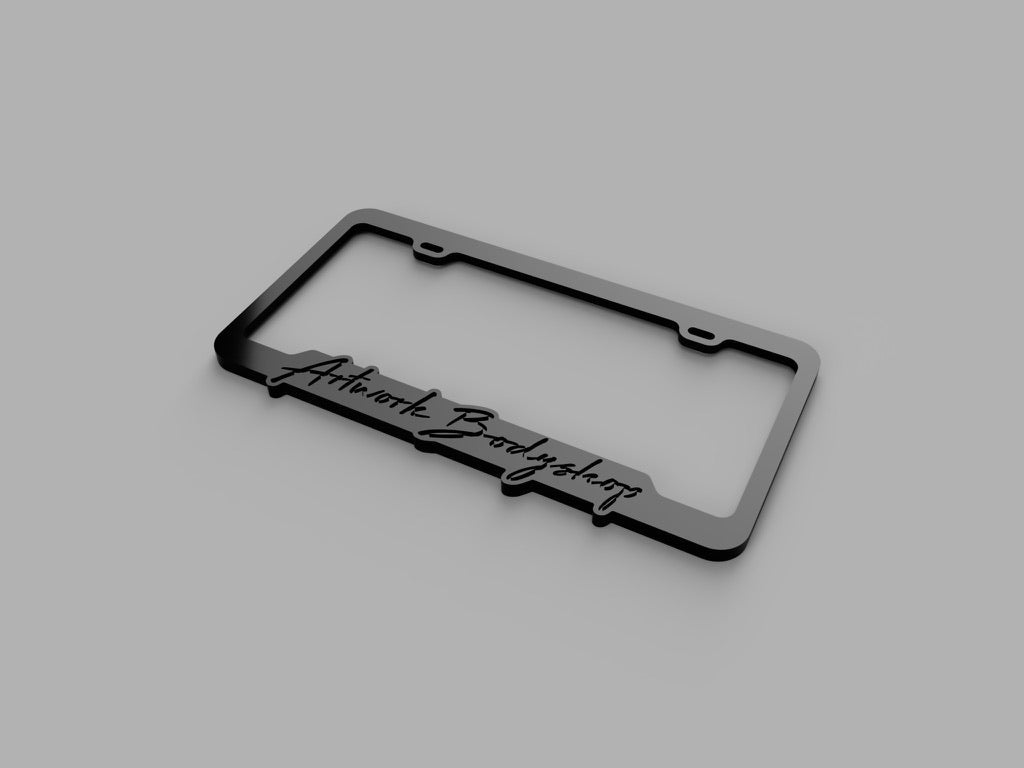 Licence Plate Frame - Artwork Bodyshop - Artwork Bodyshop Inc.