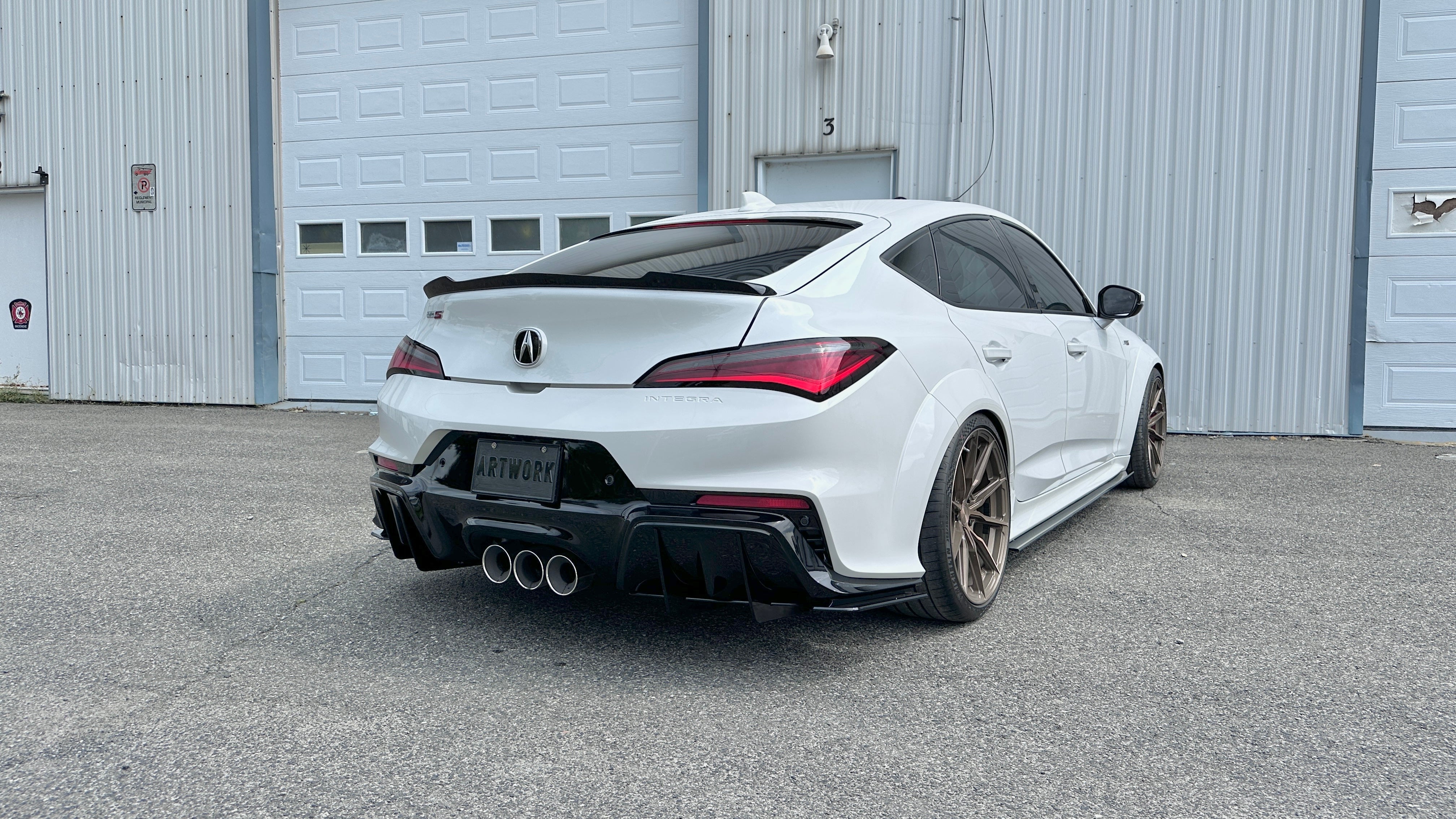 Rear Diffuser - Acura Integra Type S 2024 - Artwork Bodyshop Inc.