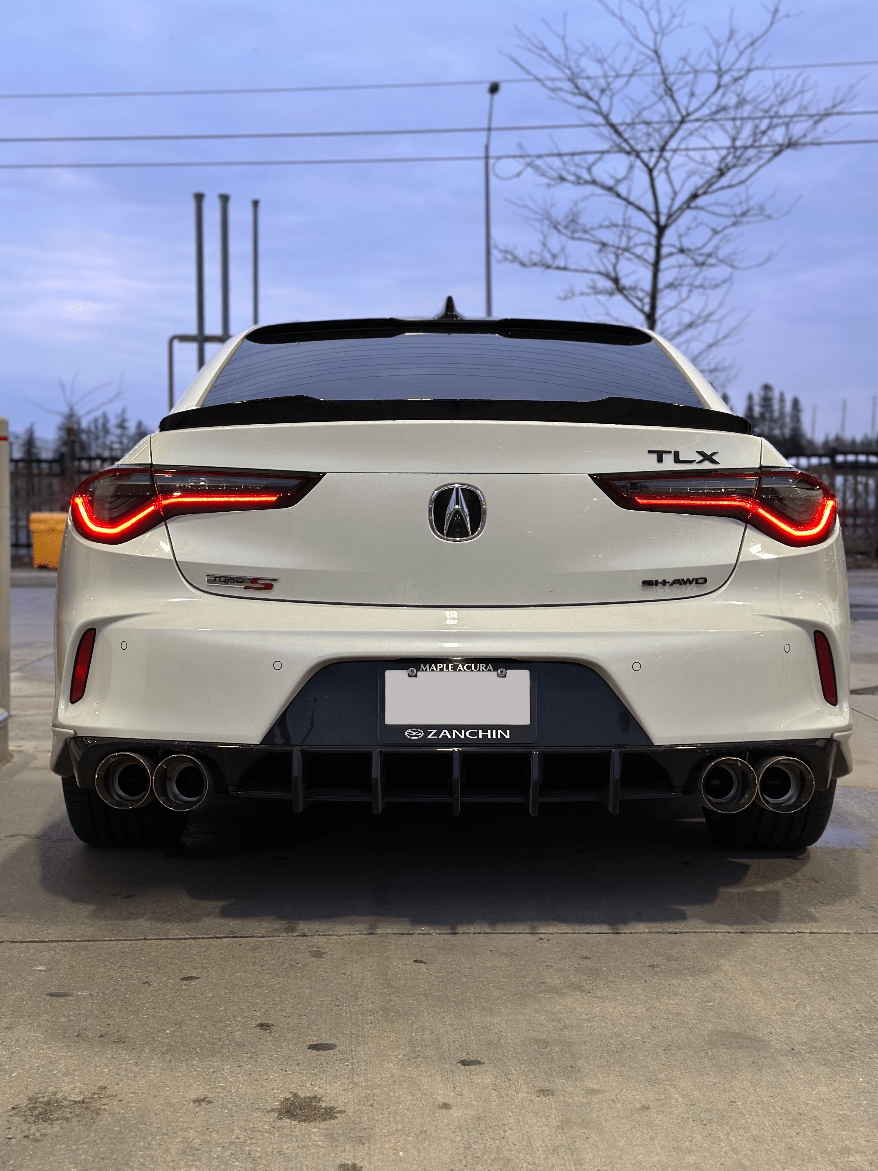 Rear Diffuser - Acura TLX TYPE-S 2021-2023 - Artwork Bodyshop Inc.