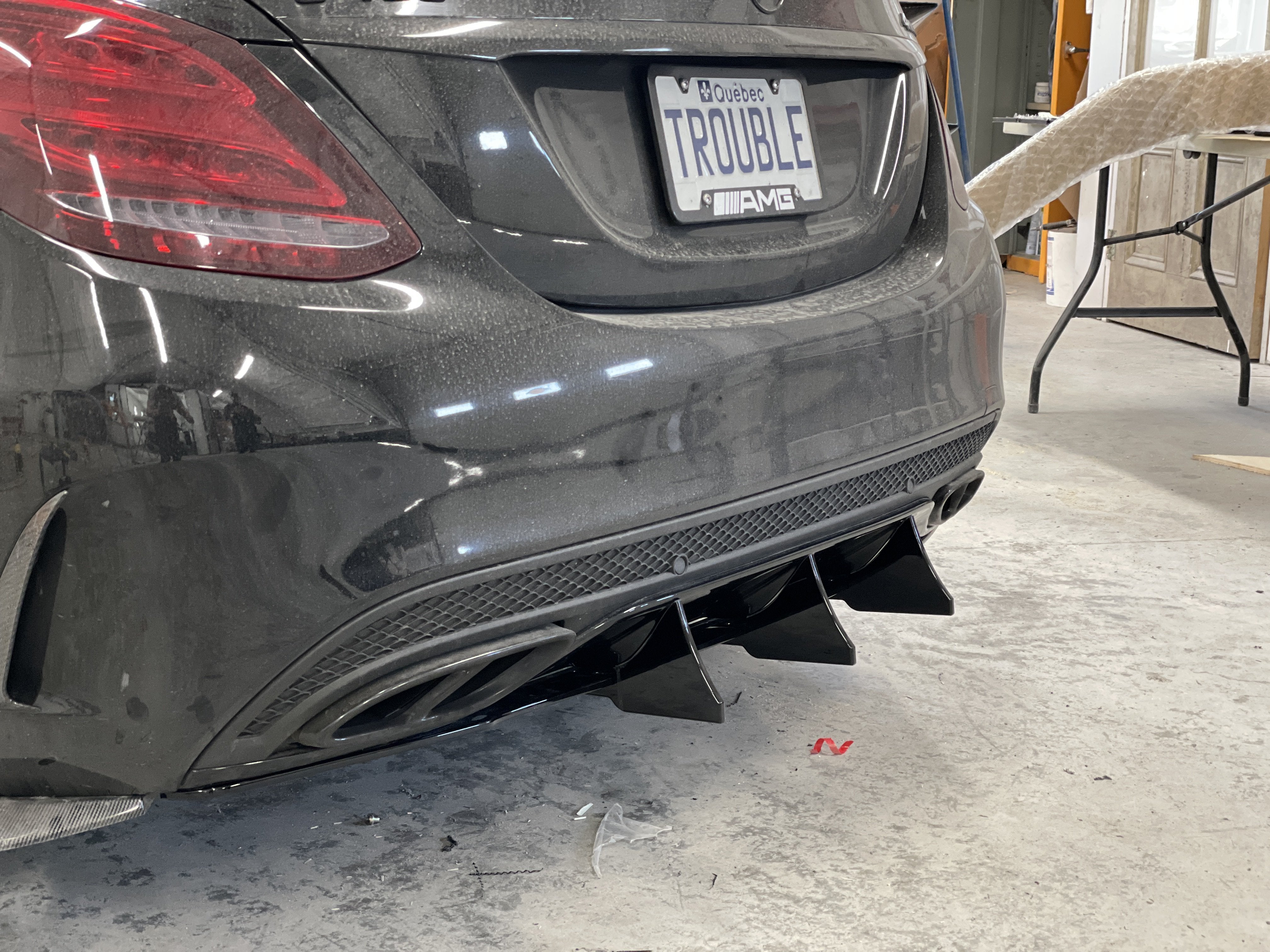 Rear Diffuser - Mercedes C300 15-18 - Artwork Bodyshop