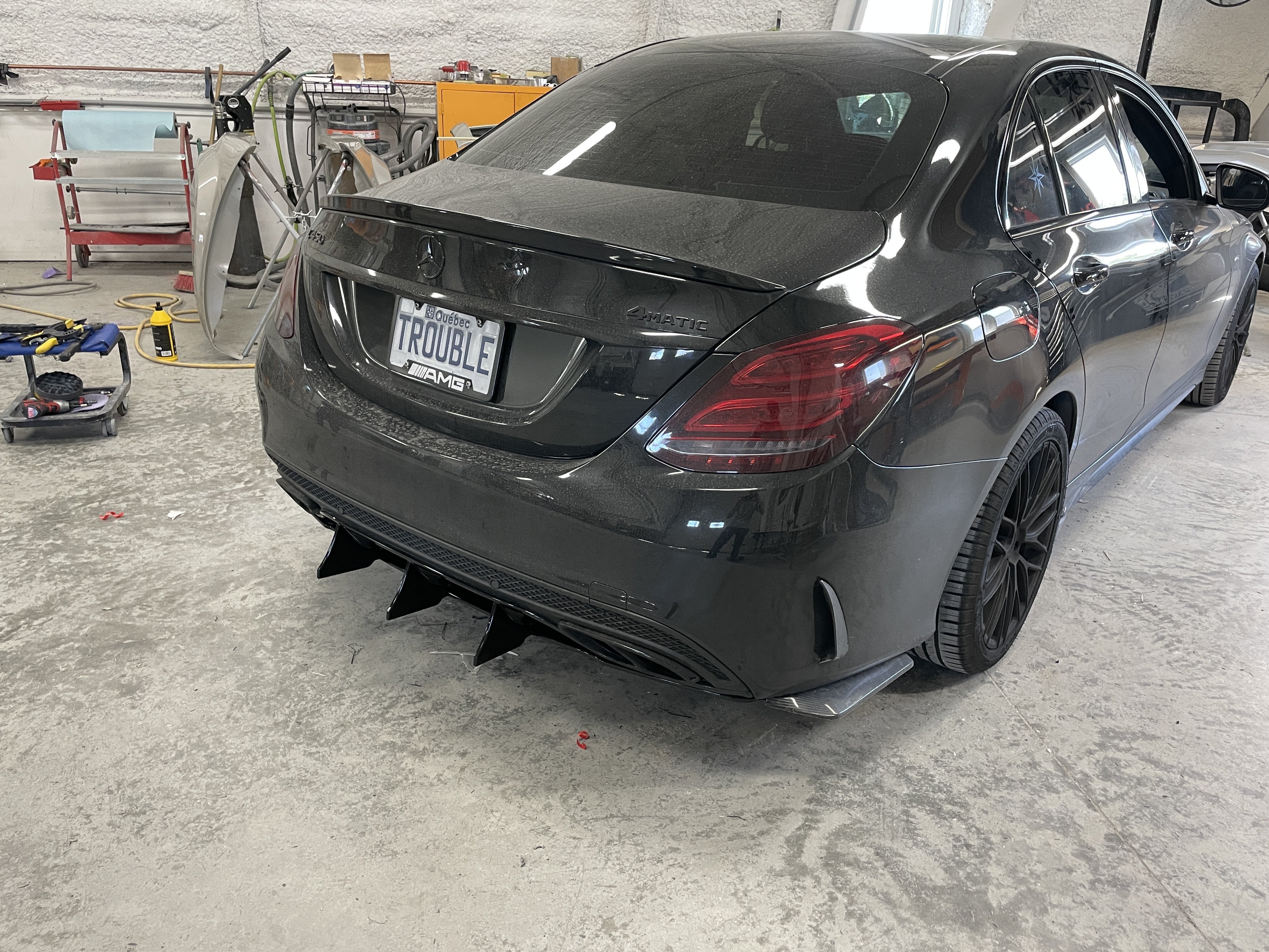 Rear Diffuser - Mercedes C300 15-18 - Artwork Bodyshop