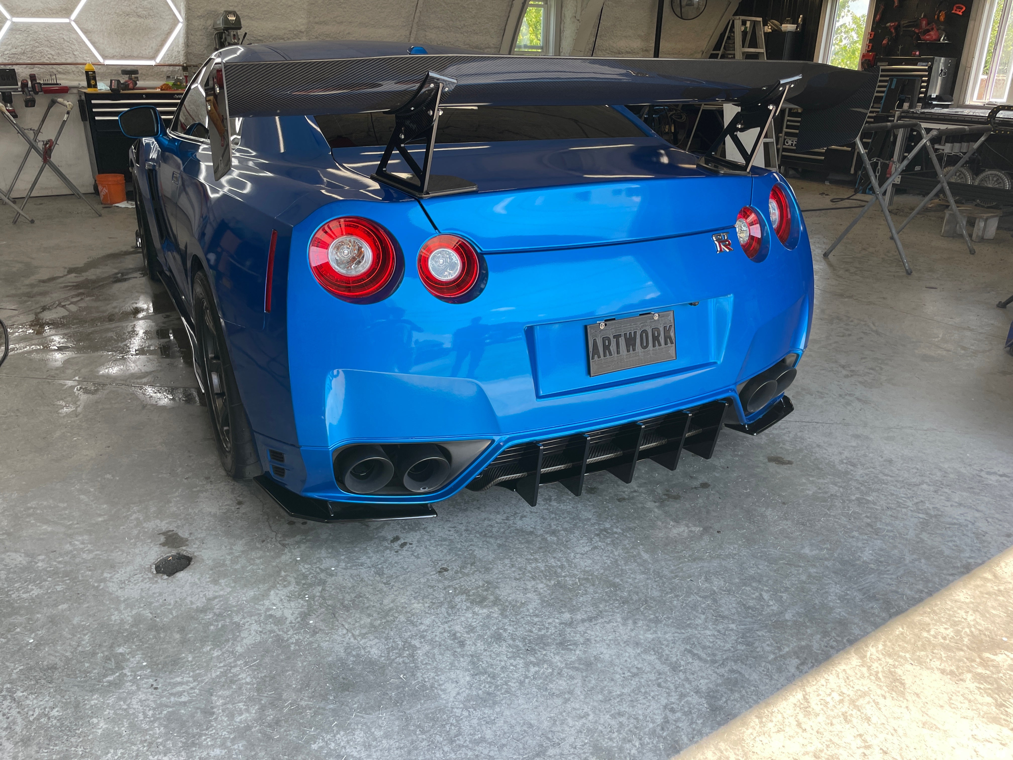 Rear Diffuser - Nissan GT-R R35 08-16 - Artwork Bodyshop Inc.