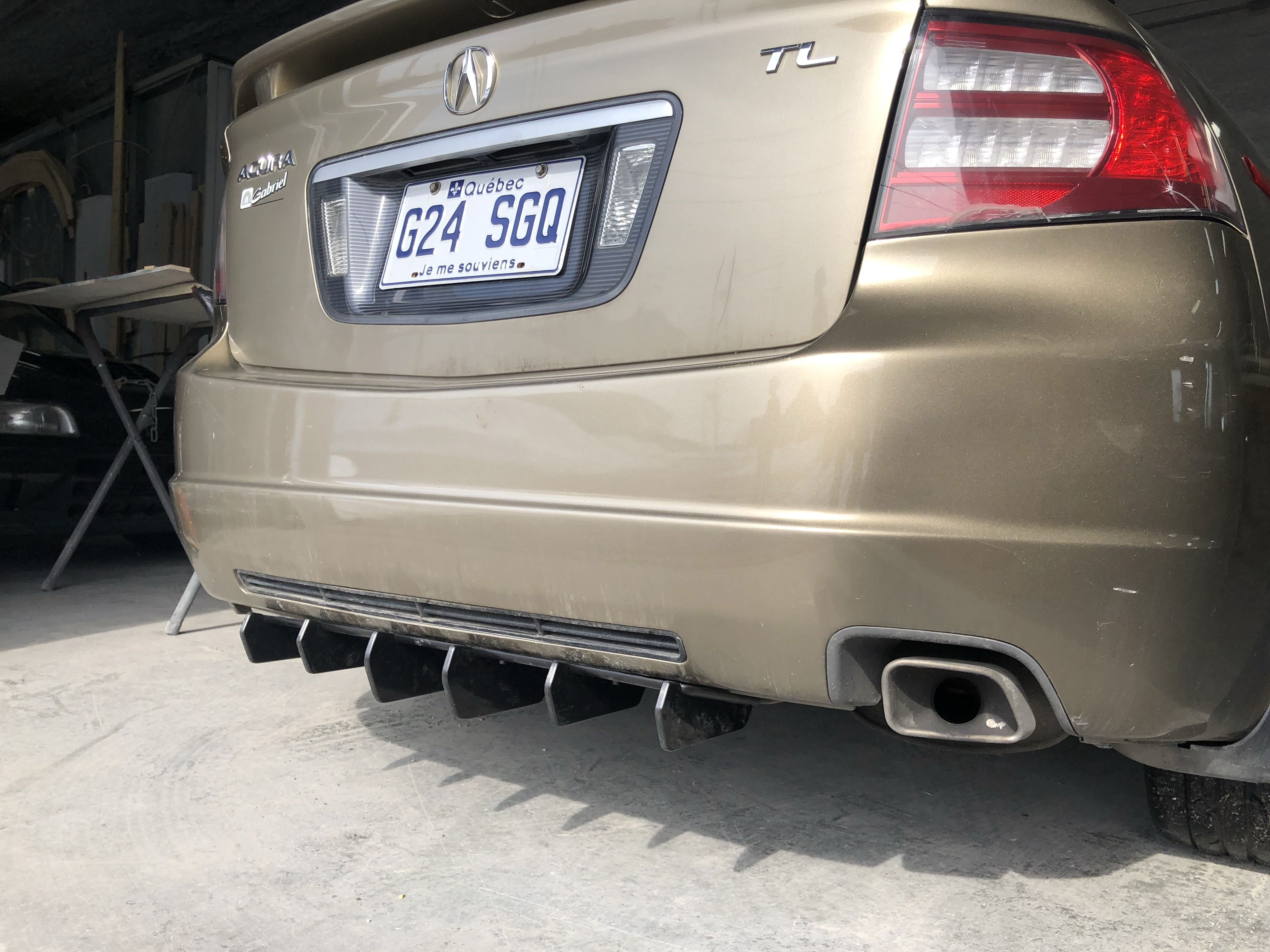 Rear Diffuser OEM style - 28'' (Universal) - Artwork Bodyshop