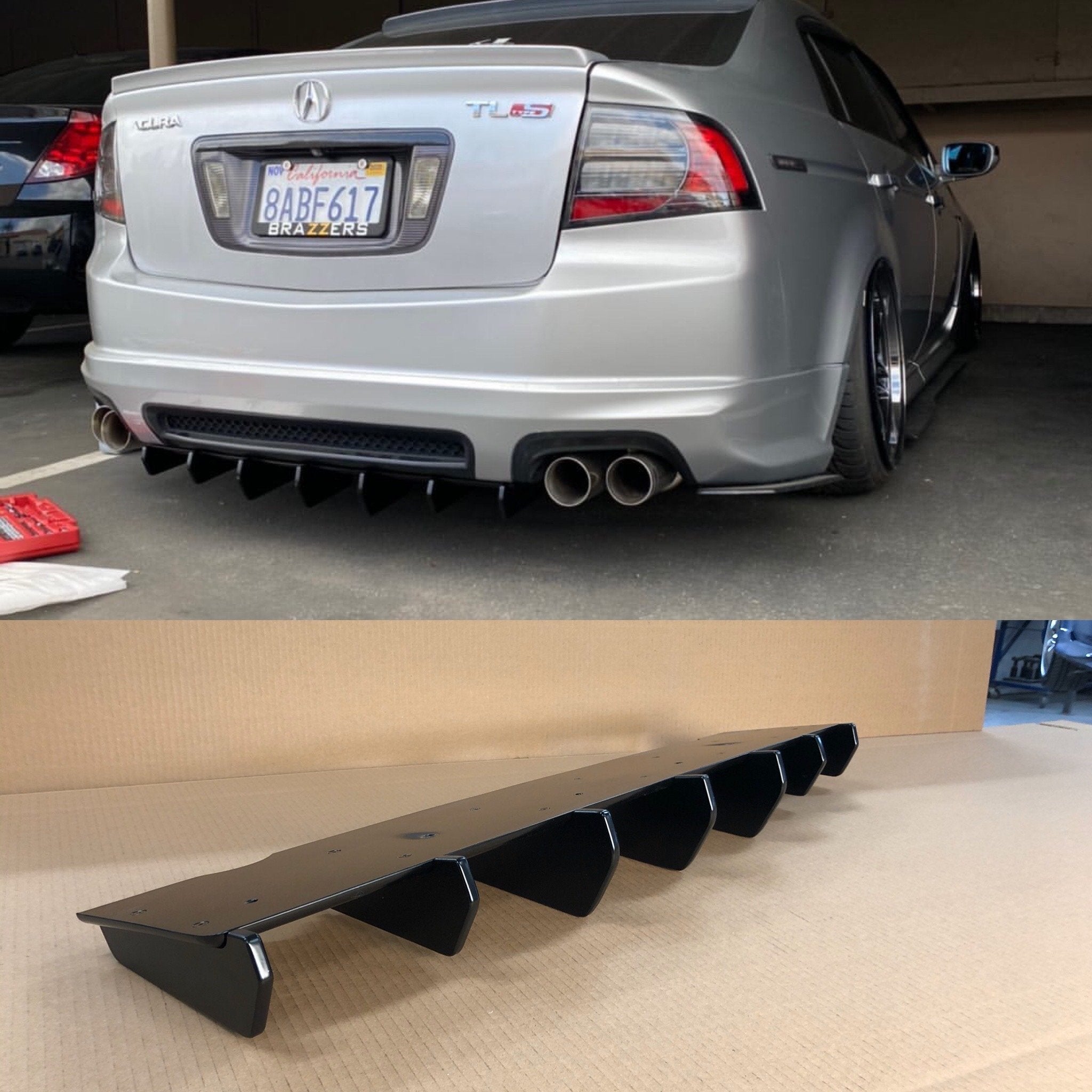 Rear Diffuser OEM style - Acura TL 04-08 - Artwork Bodyshop