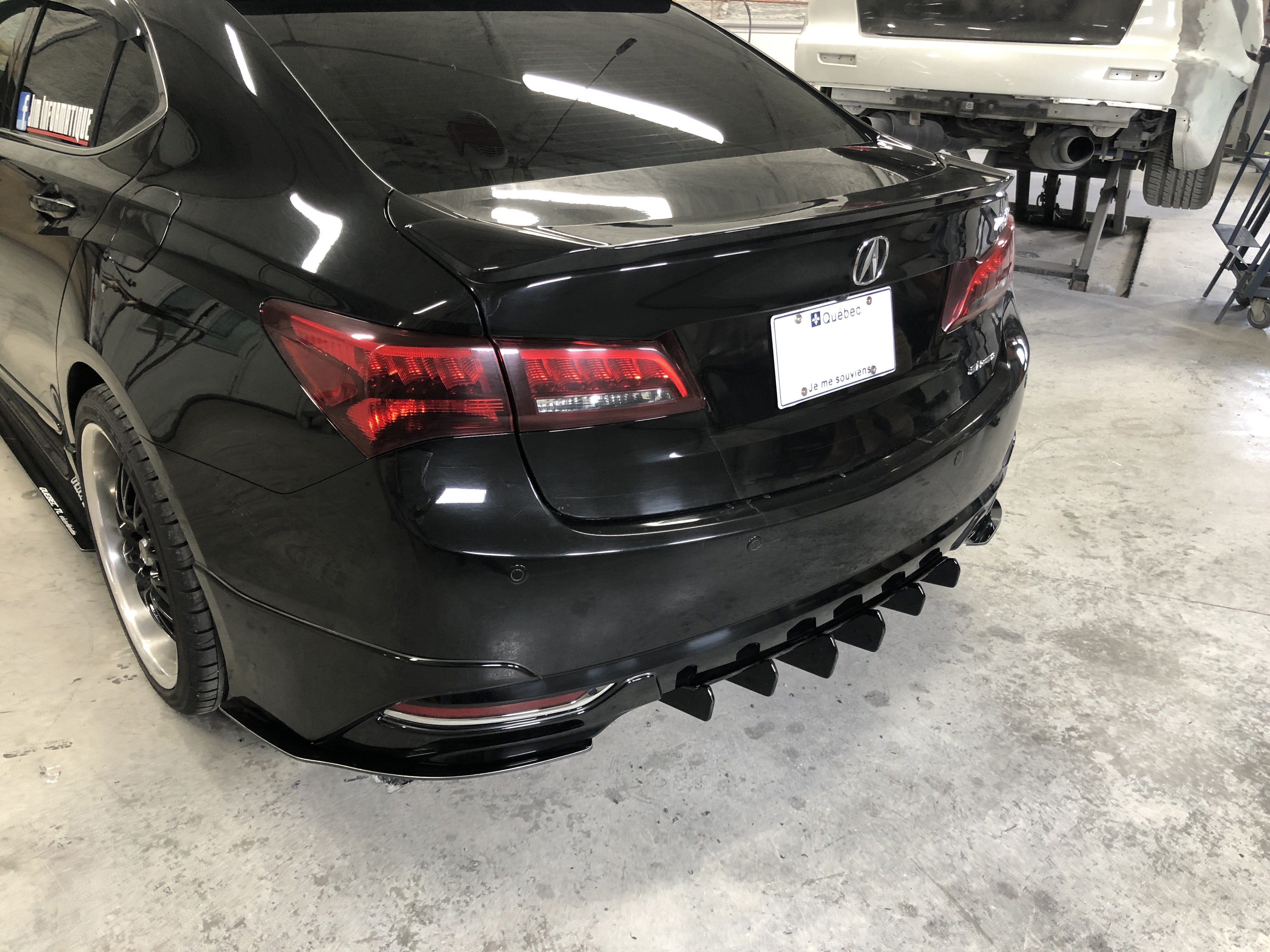 Rear Diffuser OEM style - Acura TLX 14-17 - Artwork Bodyshop