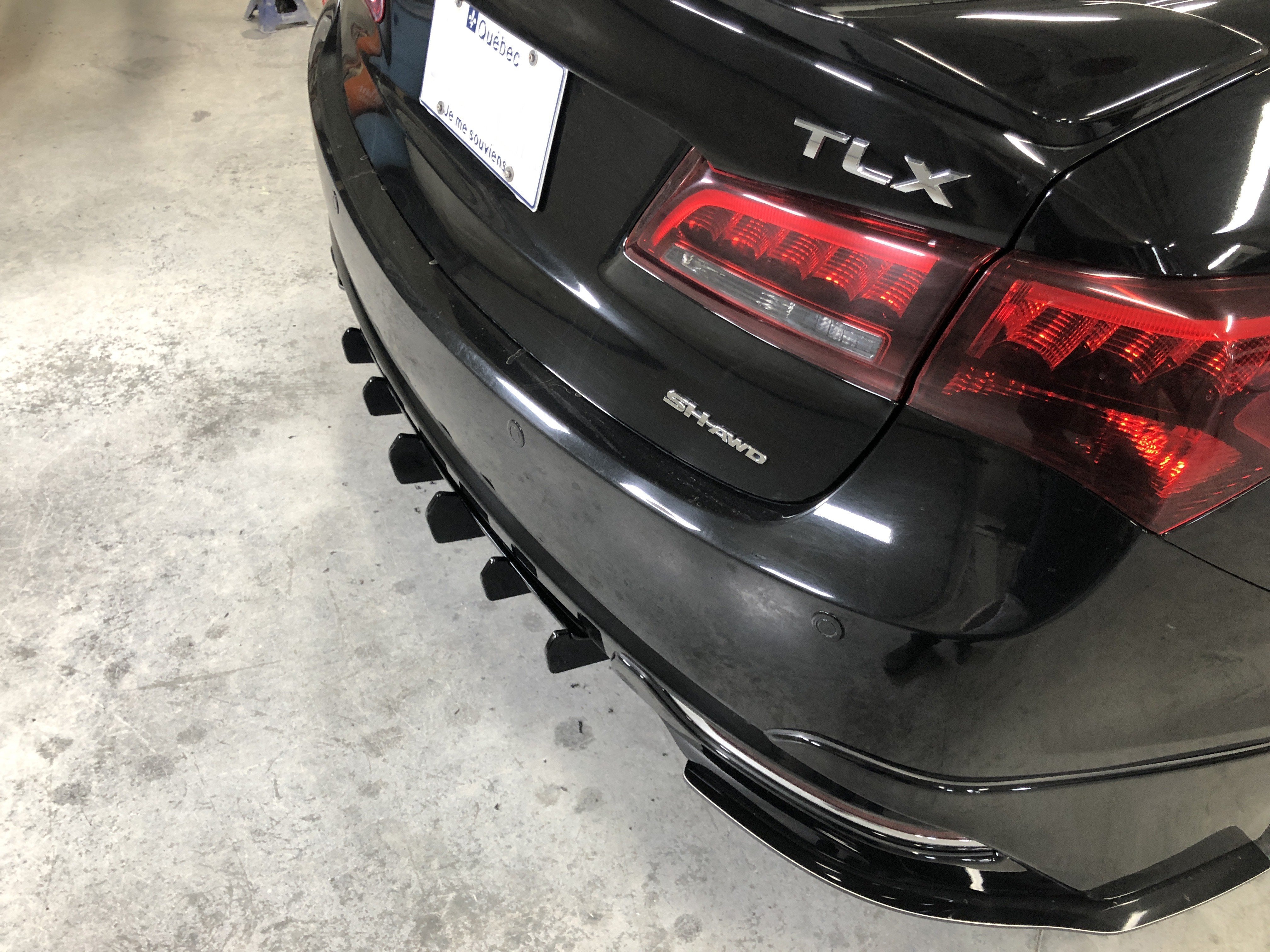 Rear Diffuser OEM style - Acura TLX 14-17 - Artwork Bodyshop