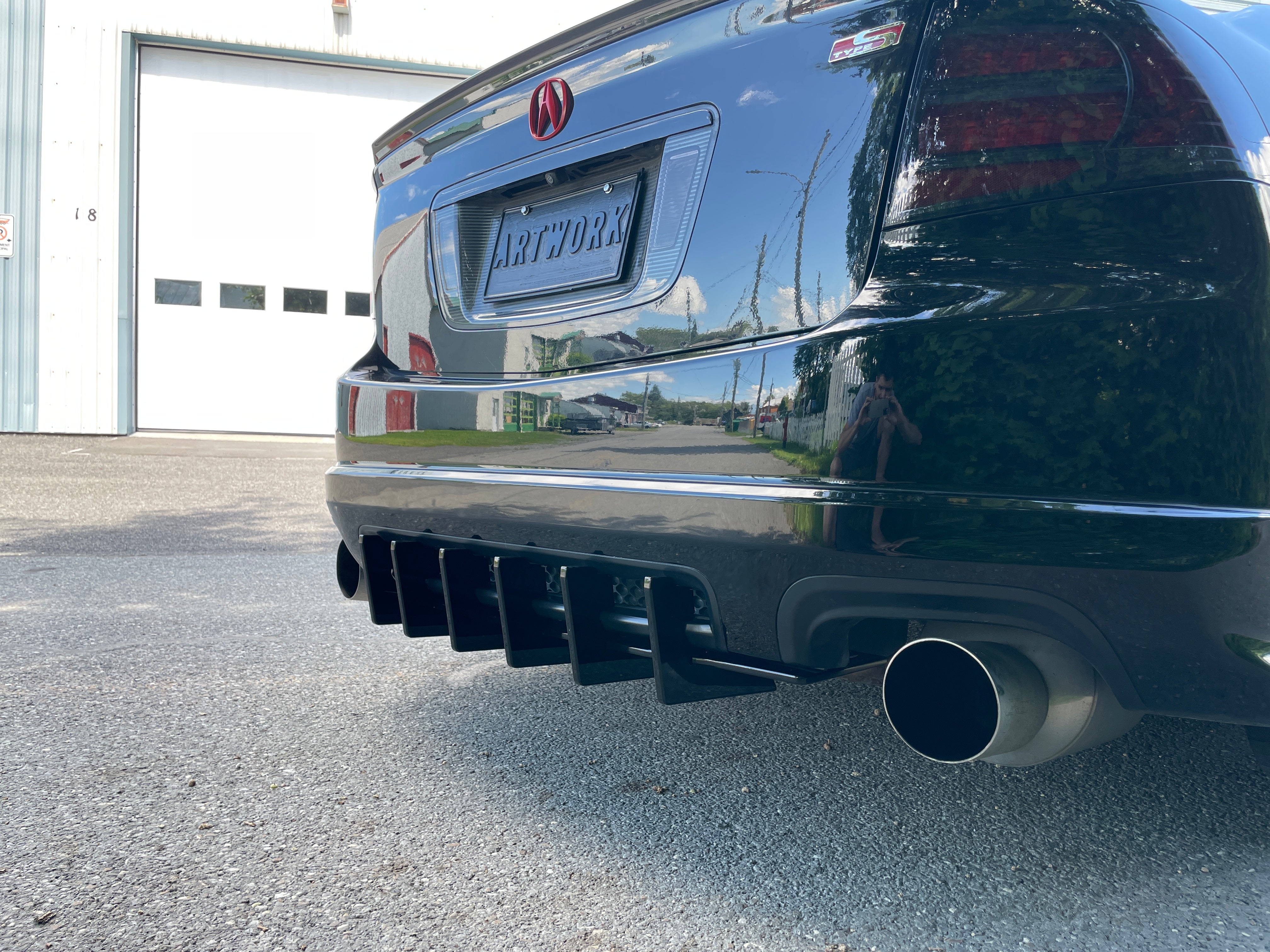 Rear Diffuser V2 (Aggressive) - Acura TL 2004-2008 - Artwork Bodyshop Inc.