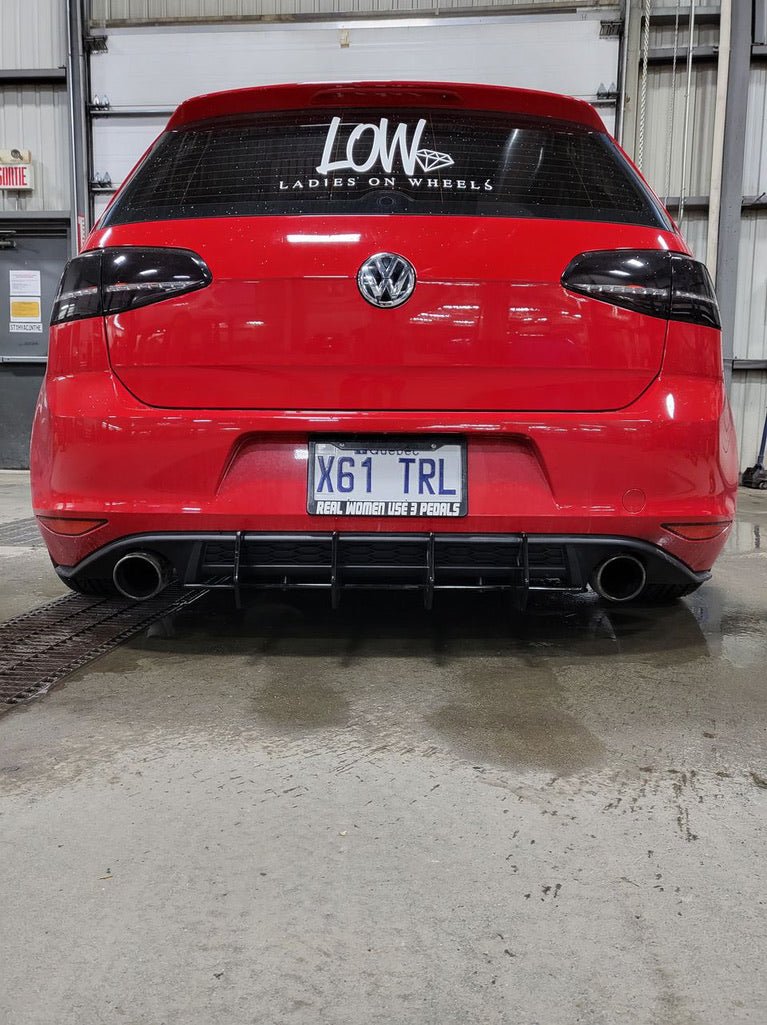 Rear Diffuser - Volkswagen Golf GTI MK7 - Artwork Bodyshop Inc.